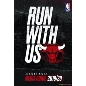 Chicago Bulls Media Guide 2019/20 Run With Us NBA Cover On 12x8in Metal Sign